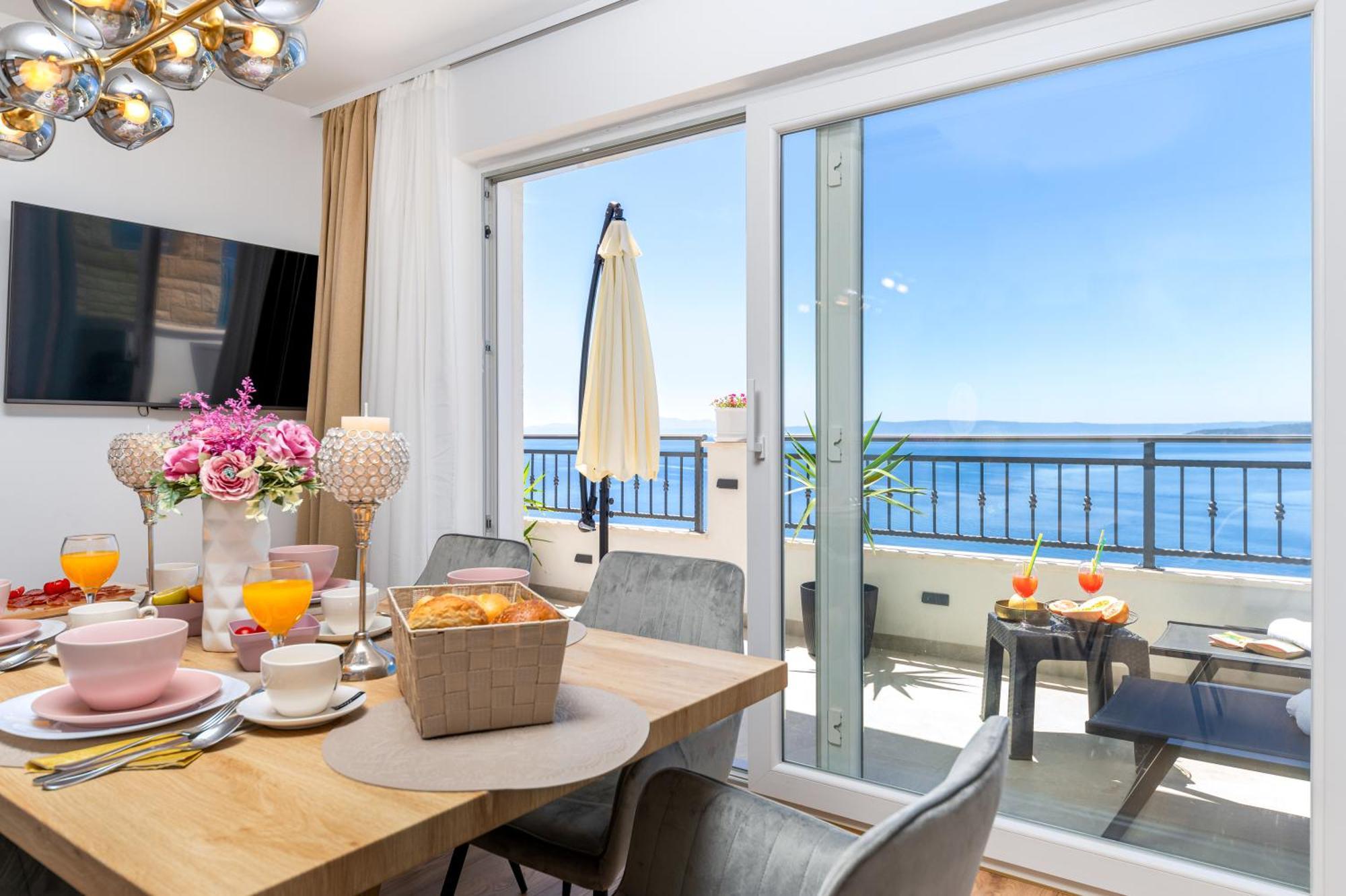 Seaview Apartments Nives Brela Zimmer foto